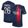 Virallinen pelipaita Paris Saint-Germain 2023-24 Mukiele 26 Koti Lyhythihainen - Miesten